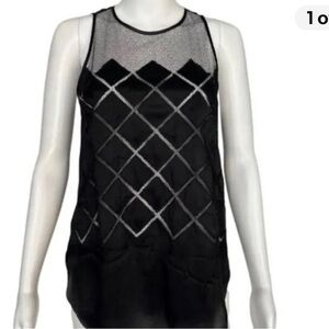 L’Agence sheer silk tank